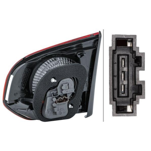 HELLA Heckleuchte 2SA 009 923-091