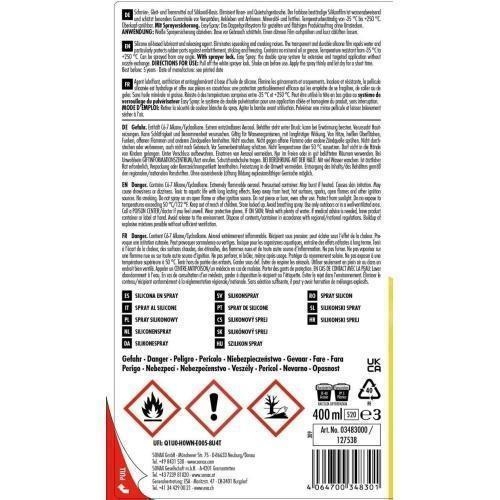 3 St&uuml;ck SONAX SilikonSpray mit EasySpray, 400 ml 03483000