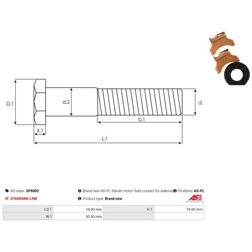 AS-PL Reparatursatz, Starter AS SP6002