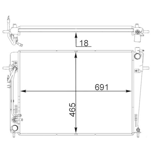 MAHLE K&uuml;hler, Motork&uuml;hlung BEHR *** PREMIUM LINE *** CR 1403 000P