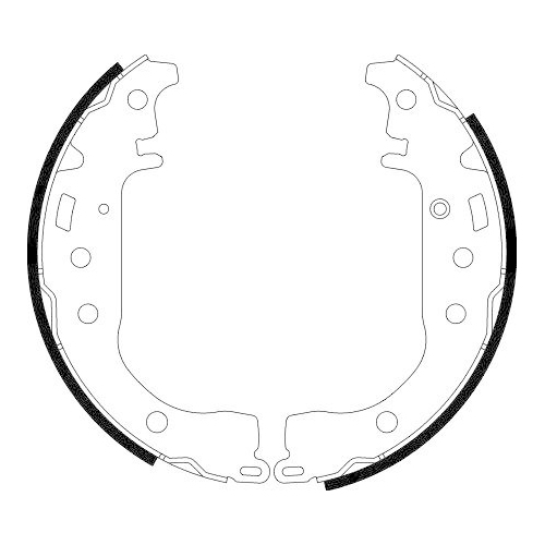 HELLA Bremsbackensatz 8DB 355 001-771