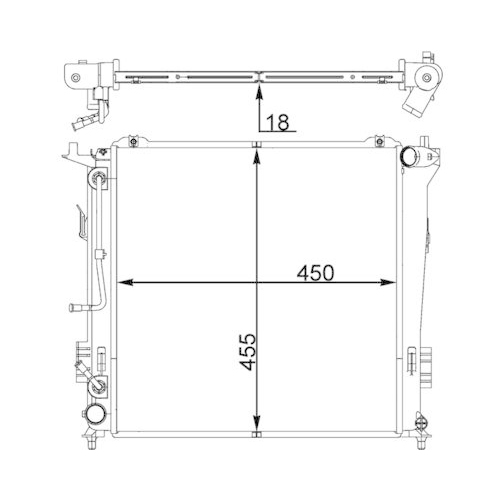 MAHLE K&uuml;hler, Motork&uuml;hlung BEHR *** PREMIUM LINE *** CR 1404 000P