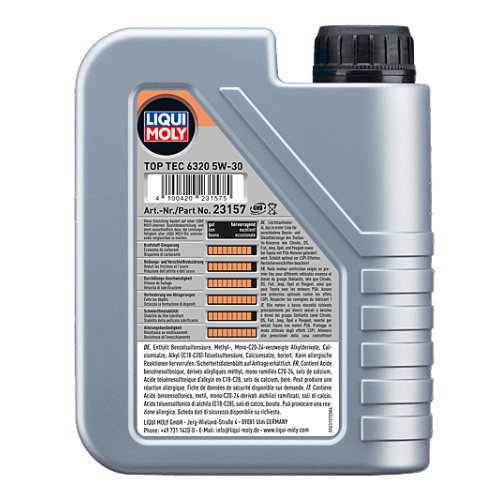 Motor&ouml;l Motoren&ouml;l LIQUI MOLY Top Tec 6320 5W-30 - 6 Liter 6L 23157