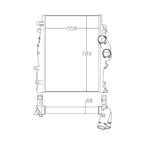MAHLE Ladeluftkühler BEHR *** PREMIUM LINE ***