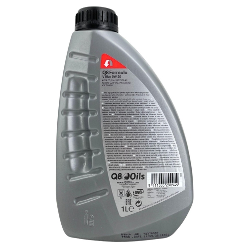 Motor&ouml;l Motoren&ouml;l Q8 Formula V Blue 0W-20 1 Liter 101111701751