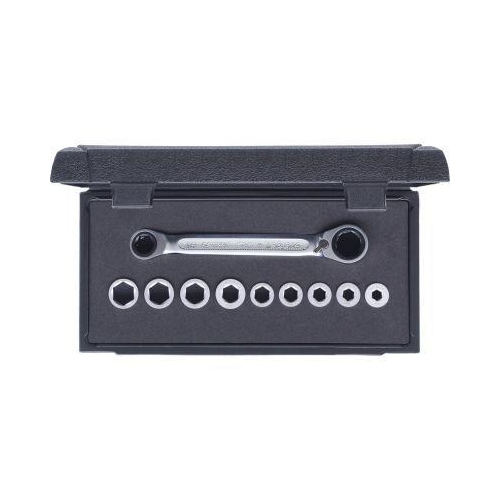 GEARplus Doppel-Ratschenringschl&uuml;ssel-Satz umschaltbar 10-tlg KS TOOLS 503.4645