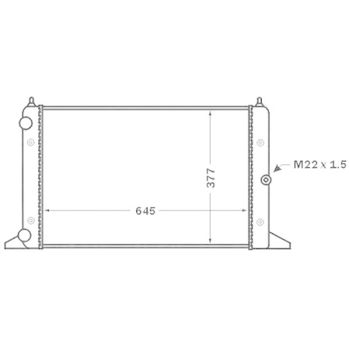 MAHLE Kühler, Motorkühlung BEHR CR 1534 000S