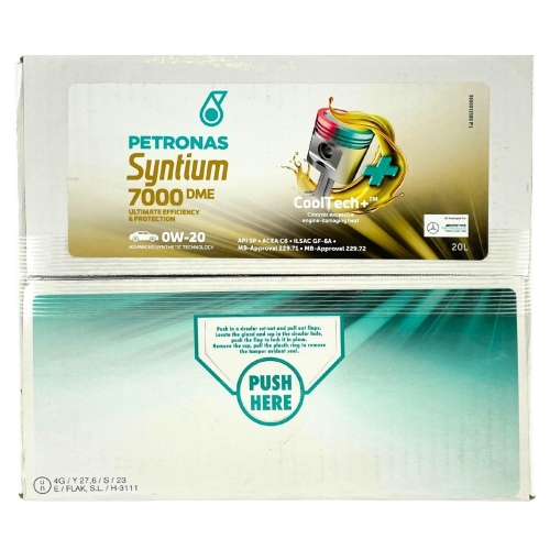 Motor&ouml;l Motoren&ouml;l PETRONAS 20 Liter SYNTIUM 7000 DME 0W-20 SP 70716RY1EU