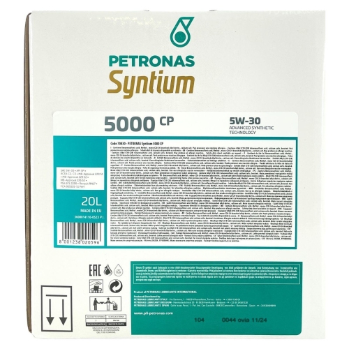 Motor&ouml;l Motoren&ouml;l SYNTIUM 5000 CP 5W-30 SN 20 Liter