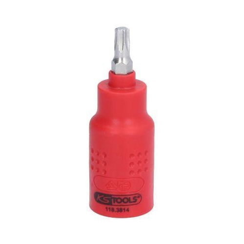 3/8 Zoll Isolierte Bit-Stecknuss Torx, T27, 60mm KS TOOLS 118.3814