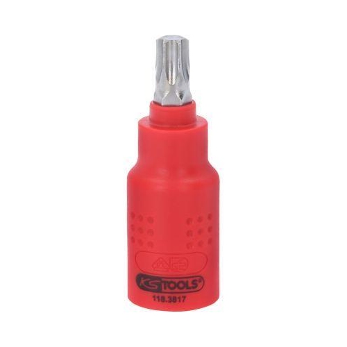 3/8 Zoll Isolierte Bit-Stecknuss Torx, T45, 60mm KS TOOLS 118.3817