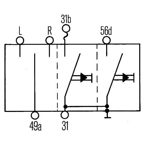 HELLA Lenkstockschalter 6BA 001 539-017