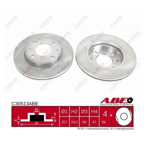 ABE Bremsscheibe C30513ABE