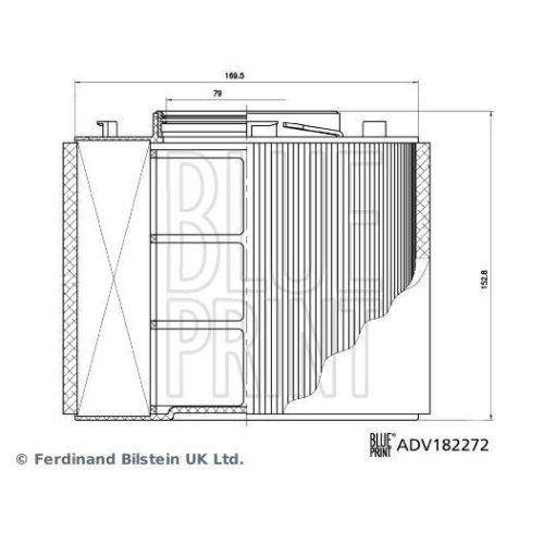 BLUE PRINT Luftfilter ADV182272
