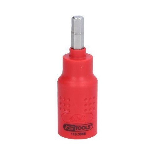 3/8 Zoll Isolierte Bit-Stecknuss Innensechskant 6mm, 60mm lang KS TOOLS 118.3866