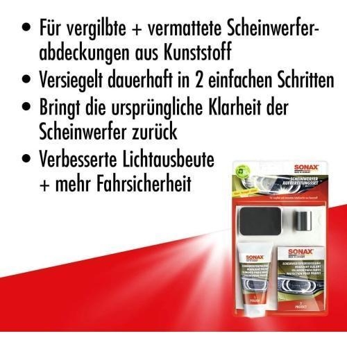 2x SONAX Scheinwerfer AufbereitungsSet PE-Tube/Doppelkammerbeutel 75 ml