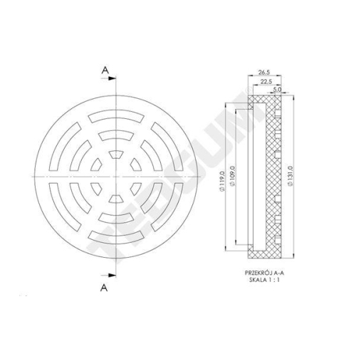 TEDGUM Auflagenteller, Rangierheber
