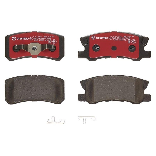 BREMBO Bremsbelagsatz, Scheibenbremse XTRA LINE P 54 031X
