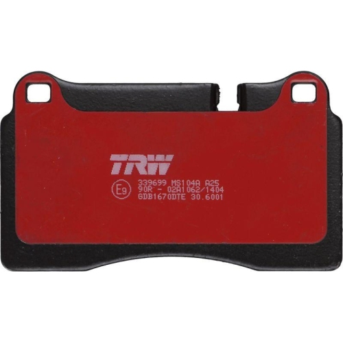 TRW Bremsbelagsatz, Scheibenbremse DTEC COTEC GDB1670DTE