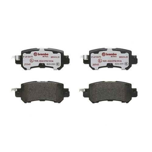 BREMBO Bremsbelagsatz, Scheibenbremse XTRA LINE P 49 047X
