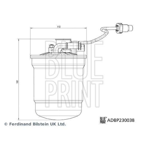 BLUE PRINT Kraftstofffilter ADBP230038