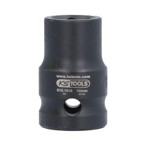 1/2 Zoll Sechskant-Kraft-Stecknuss, kurz, 12mm KS TOOLS 515.1012