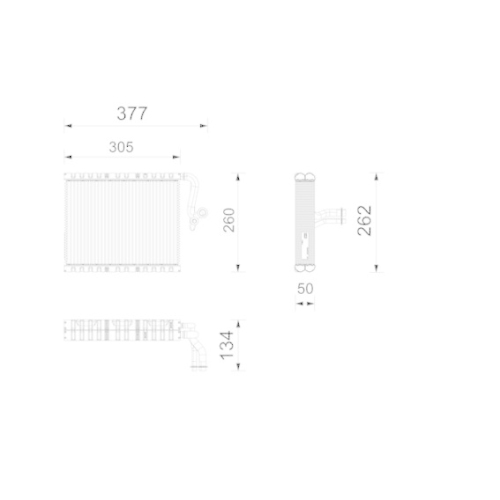 MAHLE Verdampfer, Klimaanlage BEHR *** PREMIUM LINE *** AE 265 000P