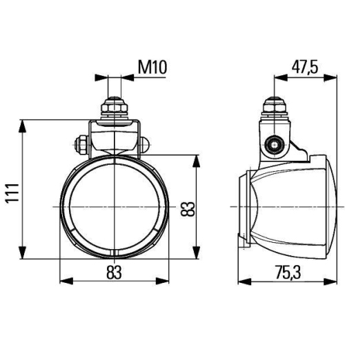 HELLA Arbeitsscheinwerfer 1G0 996 176-111