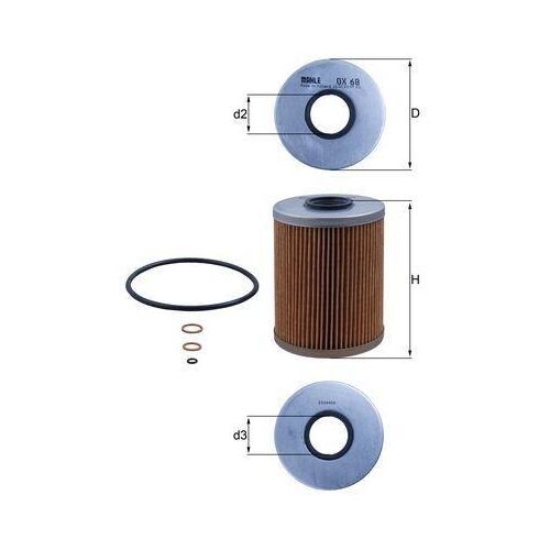 KNECHT &Ouml;lfilter OX 68D