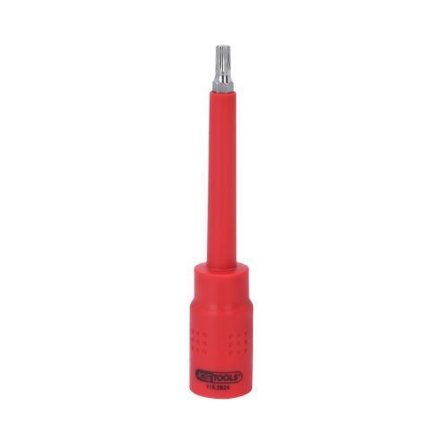 3/8 Zoll Isolierte Bit-Stecknuss Torx, T27, 122mm KS TOOLS 118.3824