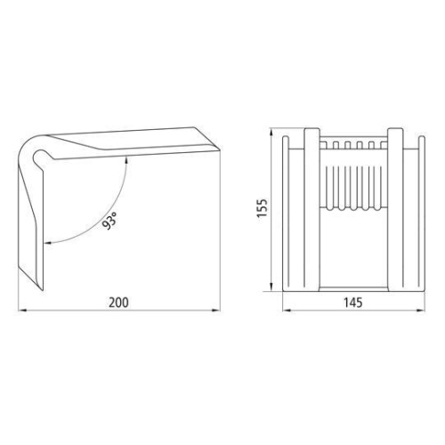 S-Line Kantenschutzecke, Kunststoff, schwarz Suer 142131857