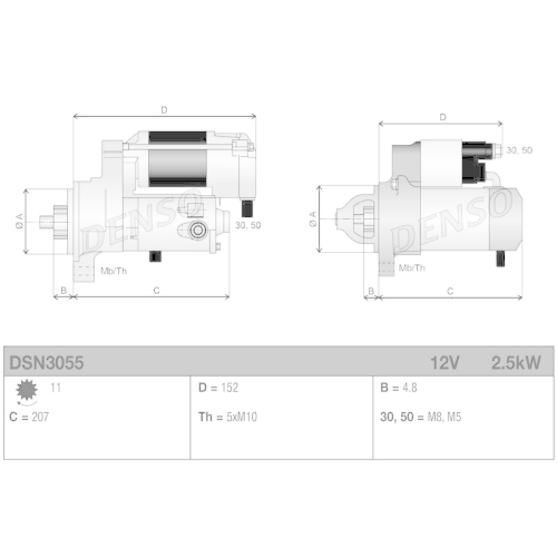 DENSO Starter DSN3055