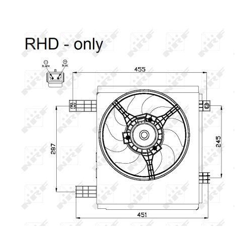 NRF L&uuml;fter, Motork&uuml;hlung 47447