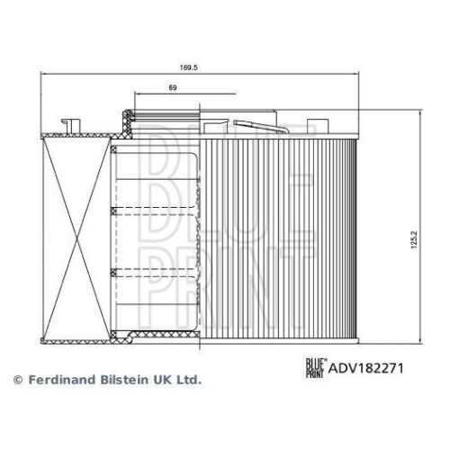 BLUE PRINT Luftfilter ADV182271