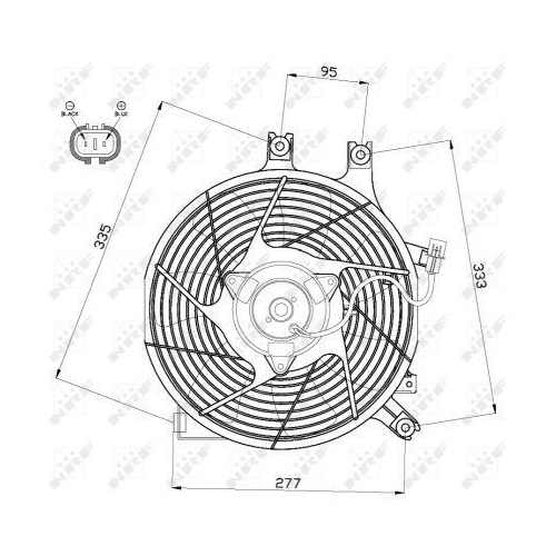NRF Lüfter, Motorkühlung 47500