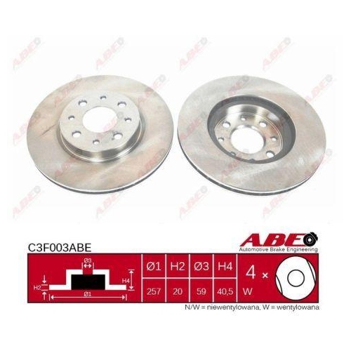ABE Bremsscheibe C3F003ABE