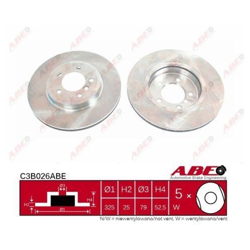 ABE Bremsscheibe C3B026ABE