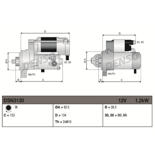 DENSO Starter DSN3130