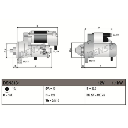 DENSO Starter DSN3131