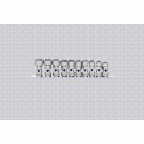 3/8 Zoll Sechskant-Stecknuss-Satz mit Gelenk, 10-tlg10-19mm KS TOOLS 917.3940