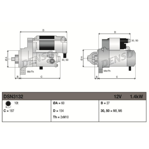 DENSO Starter DSN3132