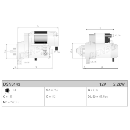 DENSO Starter DSN3143