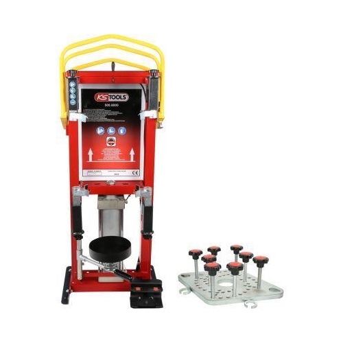 Druckluft-Stand-Federspanner inkl. Adapterplatte KS TOOLS 500.8805