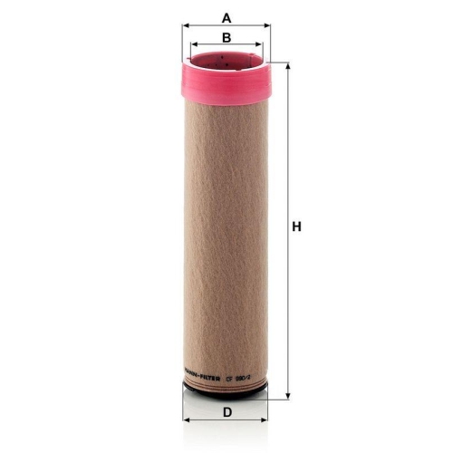 MANN-FILTER Sekund&auml;rluftfilter CF 990/2