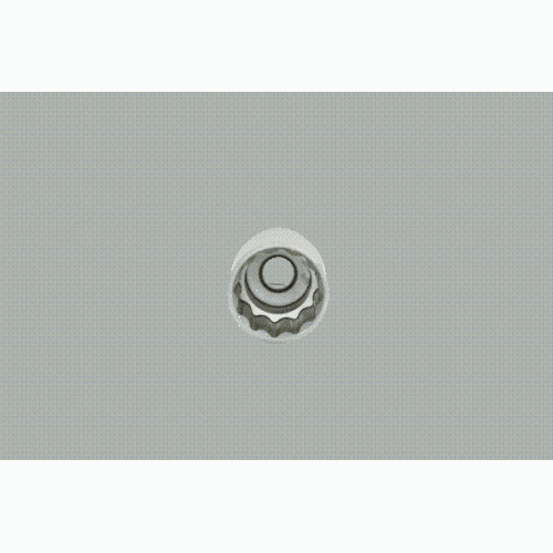 1/2 Zoll 12-kant-Stecknuss, lang, 27mm auf H&auml;nger KS TOOLS 917.1273-E