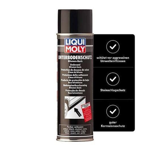 LIQUI MOLY Unterbodenschutz Bitumen schwarz (Spray) 500 ml (6111) UBS