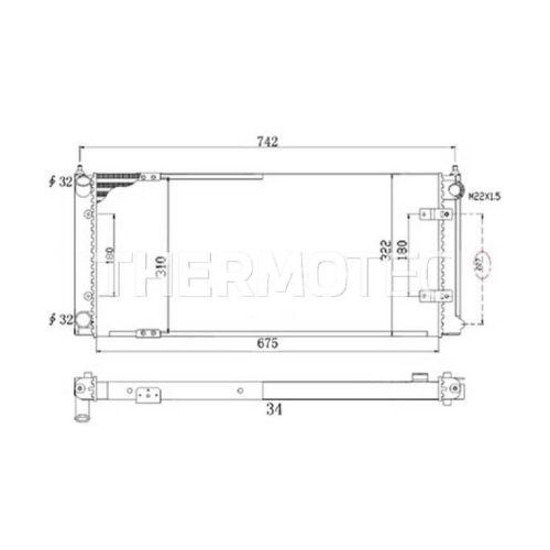 THERMOTEC K&uuml;hler, Motork&uuml;hlung D7W028TT