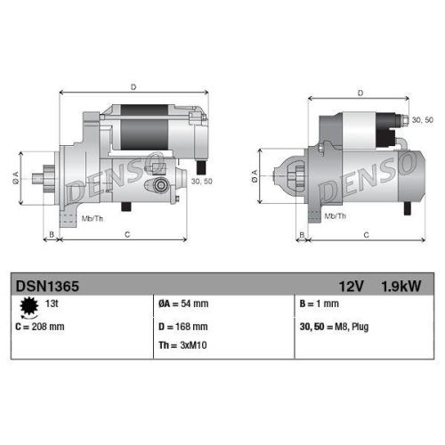 DENSO Starter DSN1365