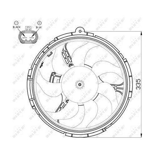 NRF L&uuml;fter, Motork&uuml;hlung 47505