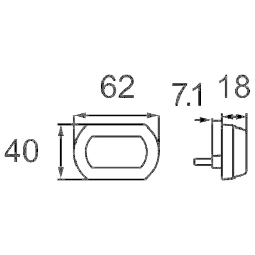 HELLA Zusatzblinkleuchte SHAPELINE TECH 2BM 013 336-001